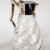Ezüst fejű karaffa pocakos üveggel (11909)