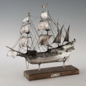 Ezüst Revenge (1577) angol hajó makett