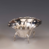 Ezüst art deco kis kínáló