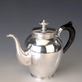 Ezüst gyöngydekoros teás-/kávéskanna